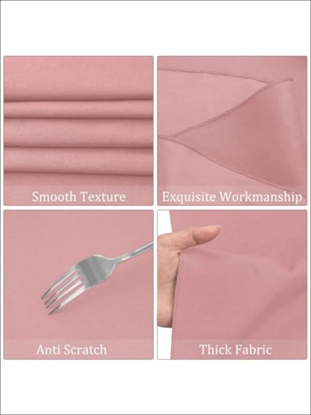 8 Pack Premium Polyester Tablecloths 60x102 Washable Rectangle Table Covers